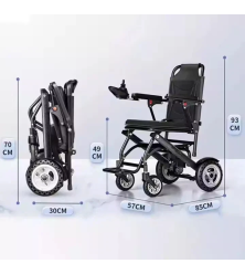 DEMO Ultralight 12.8kg Electric Aluminum Lightweight Foldable Wheelchair AU