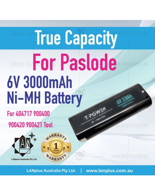 For Paslode 6V Nail Gun Nailer 6v 3.0Ah NI-MH 404717 404400 B20540 404400