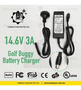 14.6v 3A Golf buggy battery charger  For 12v 18ah 12v 24ah Golf battery