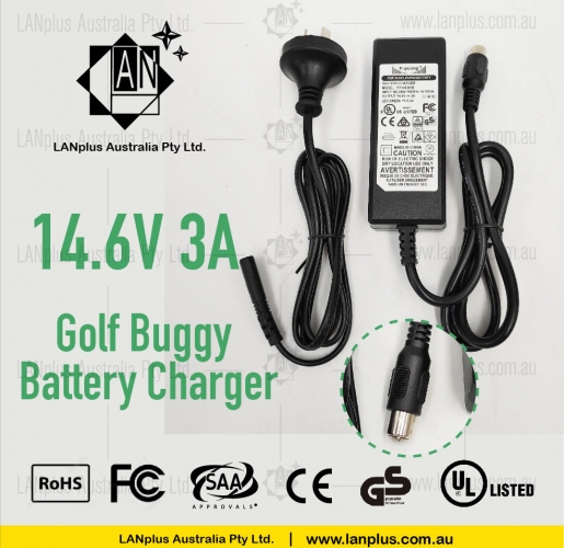 14.6v 3A Golf buggy battery charger For 12v 18ah 12v 24ah Golf battery