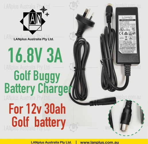 16.8v 3A Golf buggy battery charger for 12v 30ah Golf Li-ion battery