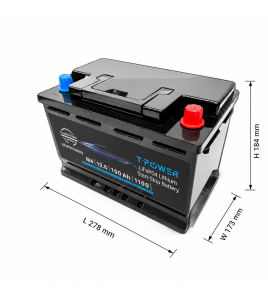12V 100Ah 1100CCA LiFePO4 Lithium Start-Stop Car Battery (H6 / DIN66 / Group 48)