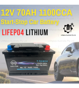 Stop-Start Lithium Car Battery 12v 70Ah 1100CCA for Toyota Volkswagen Audi Volvo