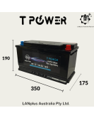 12V 100Ah 1400CCA LiFePO4 Start-Stop Car Battery H8 DIN88 LN5 Group 49 Size