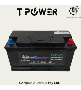 12V 100Ah 1400CCA LiFePO4 Start-Stop Car Battery H8 DIN88 LN5 Group 49 Size