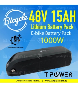 48V 15Ah Tpower Li-ion Lithium Battery Pack W/BMS Hailong f 1000W Motor E-bike 