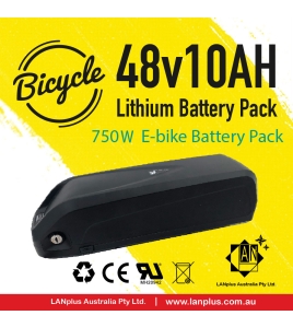 48V 10Ah HaiLong Li-ion Lithium E-bike Battery Pack f 750W Electric Bicycle Bike