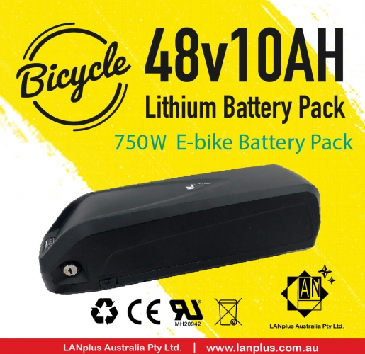 48V 10Ah HaiLong Li-ion Lithium E-bike Battery Pack f 750W Electric Bicycle Bike