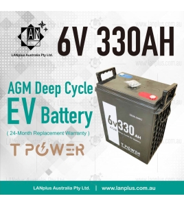 6V 330AH SLA AGM Deep Cycle Battery UPS Marine Golf Cart Solar Camper 