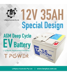 12V 35AH AGM DEEP CYCLE Rechargeable Battery same size as 12v 28ah