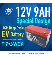 12V 9AH EV Rechargeable High Power Battery Electric Scooter Bike Car SLA - Wholesale (8+ Units)