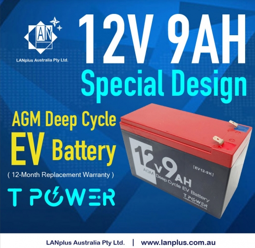 12V 9AH EV Rechargeable High Power Battery Electric Scooter Bike Car SLA