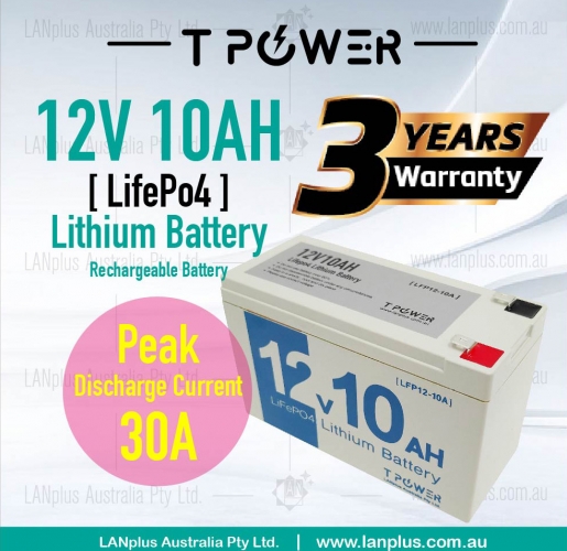 12V 10Ah LiFePO4 Lithium Rechargeable Battery same size as 12v 7ah 12v 9ah 12v 8