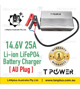 12V 25A Lithium Battery Charger For LiFePO4 Battery AC240V to DC14.6V AU plug