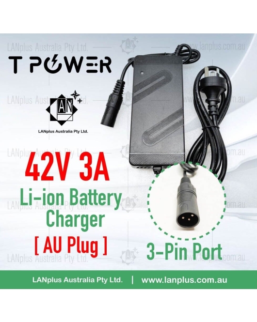 42V 3A Li-ion Lithium Battery charger for 36V ebike Electric Scooter Mobility battery