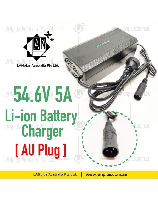 48V Charger 54.6V 5A Lithium Battery Charger for 48V eBike Electric Scooter Bike