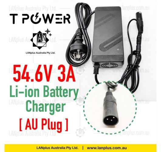 54.6V 3A Li-ion Lithium Battery charger f 48V ebike Electric Scooter Mobility