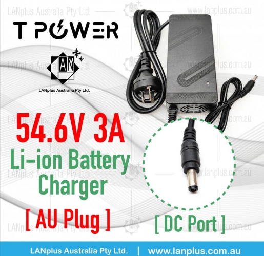 54.6V 3A Li-ion Lithium Battery charger for 48V ebike Electric Scooter Mobility