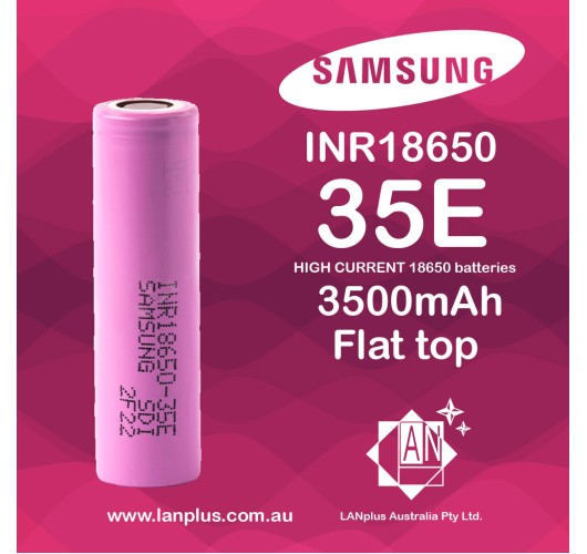 Genuine Samsung INR18650-35E 3500mAh 10Amp HIGH CURRENT 18650 Battery