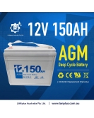 New 12V 150AH AGM DEEP CYCLE VRLA BATTERY Caravan Boat Solar Fridge 4WD