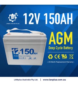 New 12V 150AH AGM DEEP CYCLE VRLA BATTERY Caravan Boat Solar Fridge 4WD