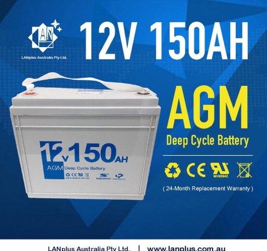 New 12V 150AH AGM DEEP CYCLE VRLA BATTERY Caravan Boat Solar Fridge 4WD