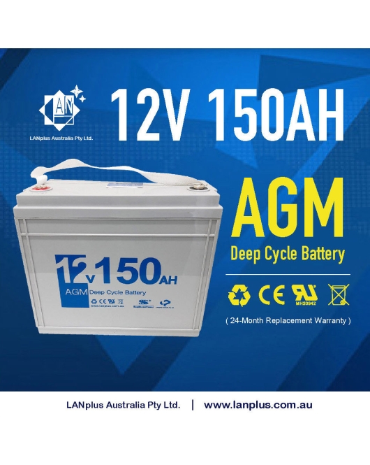 New 12V 150AH AGM DEEP CYCLE VRLA BATTERY Caravan Boat Solar Fridge 4WD