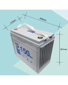 New 12V 150AH AGM DEEP CYCLE VRLA BATTERY Caravan Boat Solar Fridge 4WD