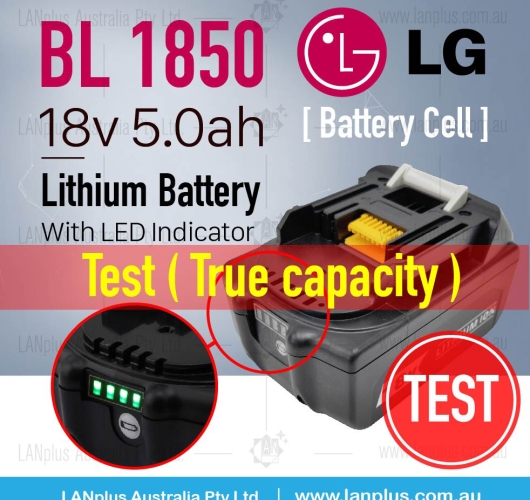BL1850 18V 5.0ah f Makita BL1850B Lithium LED Indicator Battery with LG HE4 Cell
