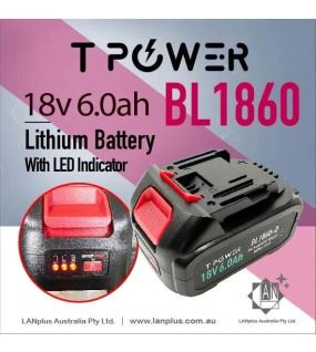 TPower BL1860 18V 6Ah Battery for Makita Tools PROSPOWER Cells DC Charge Only