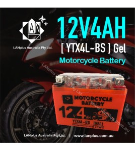 12V 4AH YTX4L-BS Gel Motorcycle Battery Dirt Bike ATV Quad Scooter Gokart Mower