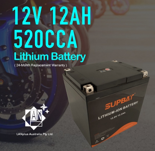 Brand New 12V 12Ah 520CCA Lithium Rechargeable Battery for Motorcycle wheelchair