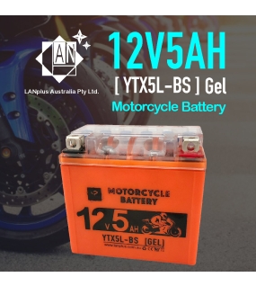 12V 5AH YTX5L-BS Gel Motorcycle Battery C110 CRF150F CRF230F CRF230L CRF230L - Wholesale (5+ Units)