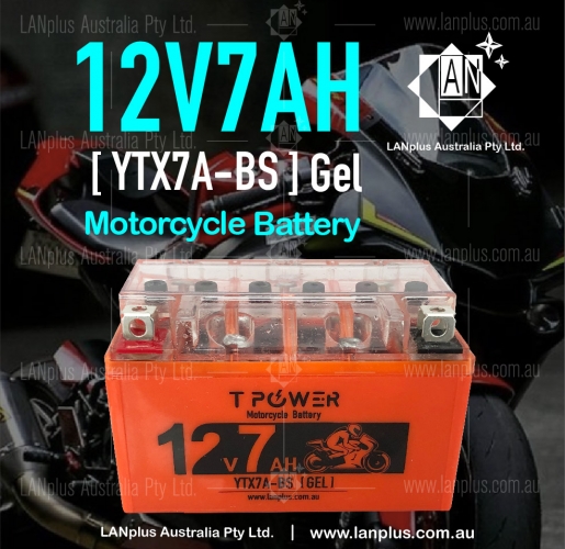 12V 7AH YTX7A-BS Gel Motorcycle Battery Dirt Bike ATV Quad Scooter Gokart Mower