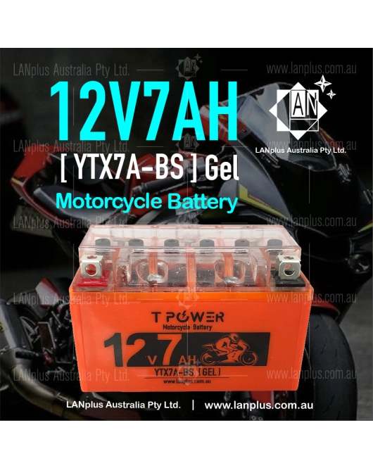 12V 7AH YTX7A-BS Gel Motorcycle Battery Dirt Bike ATV Quad Scooter Gokart Mower