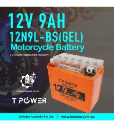 12V 9AH 12N9L-BS Gel Motorcycle Battery Dirt Bike ATV Quad Scooter Gokart Mower - Wholesale (5+ Units)