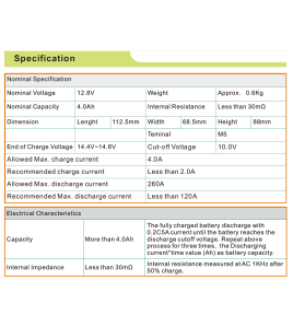 12V 4AH YTX4L-BS Motorbike Lithium Battery Dirt Bike ATV Quad Scooter Gokart