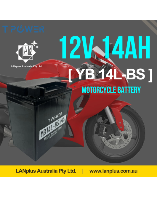 12v 14Ah YB14L-BS Motorbike Battery Dirt bike ATV Quad Scooter gokart Mower