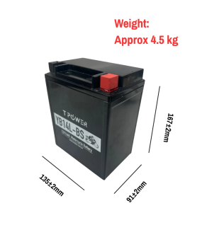 12v 14Ah YB14L-BS Motorbike Battery Dirt bike ATV Quad Scooter gokart Mower