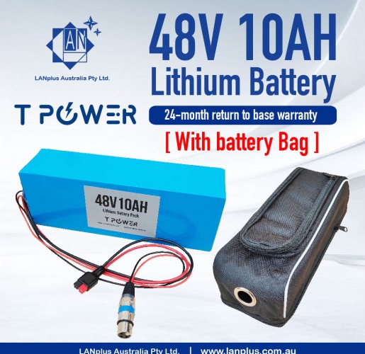 New 48V 10AH 480wh Lithium Battery & battery Bag for eBike Electric Scooter Mobility Bicycle