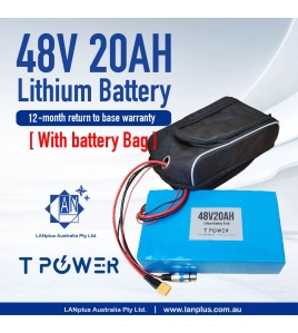Tpower 48V 20AH 960wh Lithium Battery f eBike Electric Scooter Mobility Bicycle