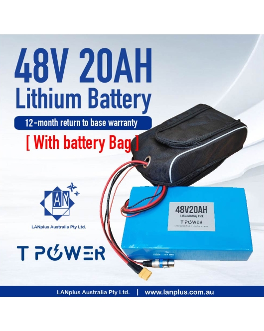 Tpower 48V 20AH 960wh Lithium Battery f eBike Electric Scooter Mobility Bicycle