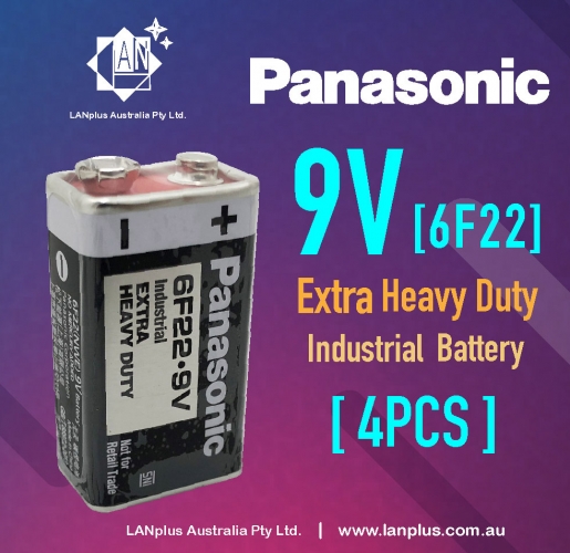4x Panasonic 9V 6F22 Extra Heavy Duty battery Bulk wholesale lot smoke alarm