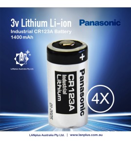 4x Panasonic 3V CR123a 1400mah CR17345 Lithium Battery CR123 DL123A EL123A No Rechargeable Battery