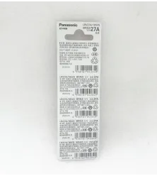 Genuine Panasonic A27 27A MN27 V27A Battery Garage Remote Alarm 12V