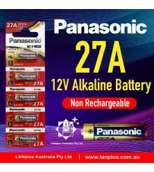 Genuine Panasonic A27 27A MN27 V27A Battery Garage Remote Alarm 12V