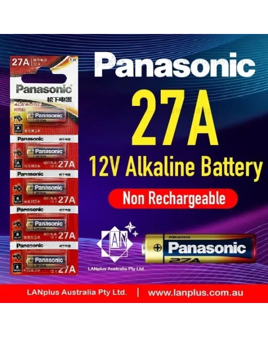 Genuine Panasonic A27 27A MN27 V27A Battery Garage Remote Alarm 12V
