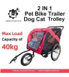 Bike Cargo Trailer Pets Trolley Ride Bicycle Cargo Outdoor Foldable Carrier AU