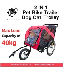 Bike Cargo Trailer Pets Trolley Ride Bicycle Cargo Outdoor Foldable Carrier AU