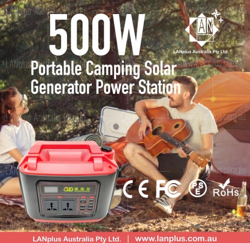 Portable Power Station 500W Solar Generator 486W 135000mAh Fast Charging Backup
